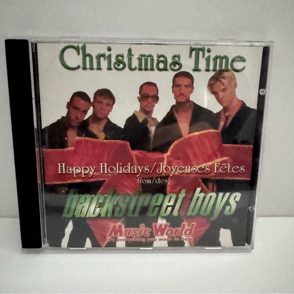 Vintage Backstreet Boys Christmas Time Single (Rare Music World Promo CD) 1998